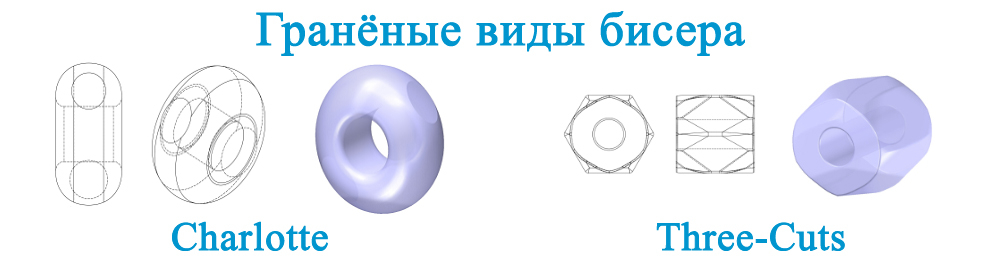 Гранёные виды бисера