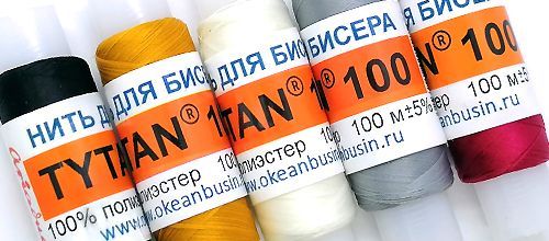 Нитки TYTAN для вышивки бисером. Шикарная цветовая гамма