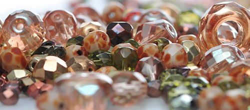 Бусины гранёные Firepolished