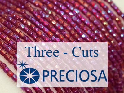 Бисер гранёный Preciosa Three-Cuts (богемия)