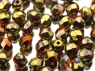 Бусины Firepolished 6 мм (Чехия)