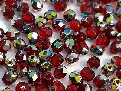 Бусины Firepolished 3 мм (Чехия)