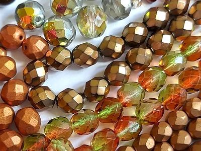 Граненые бусины 8-10 мм (Чехия)
