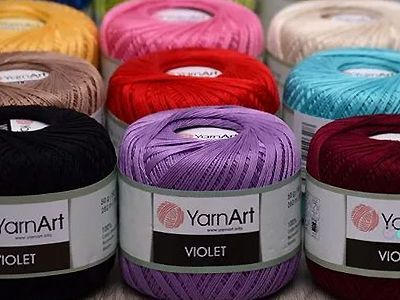 Пряжа Violet (мерсеризованный хлопок 100%)