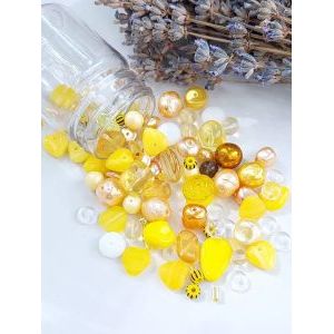 Бусины для рукоделия стеклянные набор, 50 г