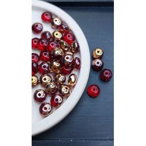 Бусины-рондели из чешского стекла Faire Polished 7 мм, 10 г