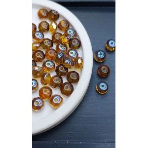 Бусины-рондели из чешского стекла Faire Polished 7 мм, 10 г