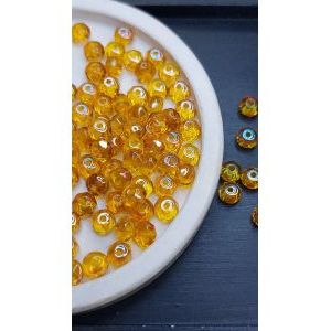 Бусины-рондели из чешского стекла Faire Polished 5 мм, 10 г
