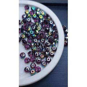 Бусины-рондели из чешского стекла Faire Polished 5 мм, 10 г