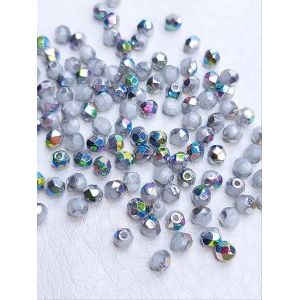 Бусины граненые стеклянные чешские 4 мм Fire Polished