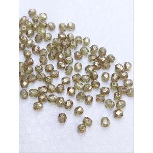 Бусины граненые стеклянные чешские 4 мм Fire Polished