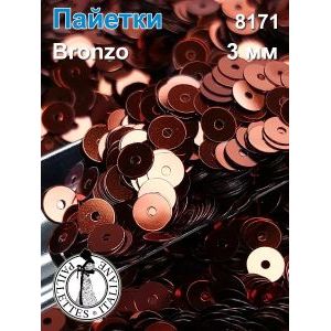 Пайетки плоские двусторонние для рукоделия и творчества 3 мм