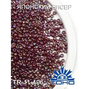 Японский бисер 10 г тохо 11/0 -Opaque-Rainbow Oxblood