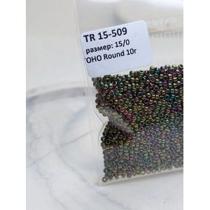 Японский бисер тохо 15/0-Purple/Green TR-15-509