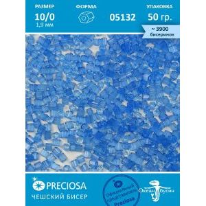 Чешский бисер, рубка -10/0 (1,9 мм) 05132 синий