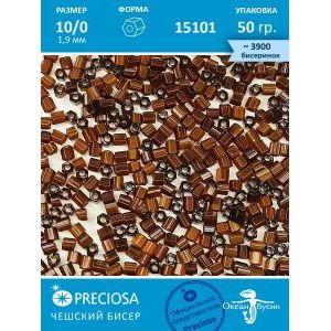 Чешский бисер, рубка -10/0 (1,9 мм) 05101 коричневый