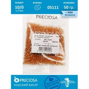 Чешский бисер, рубка -10/0 (1,9 мм) 05111 коричневый