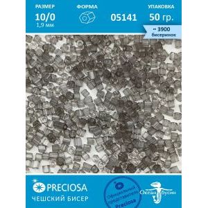 Чешский бисер, рубка -10/0 (1,9 мм) 05141 серый