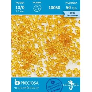 Чешский бисер, рубка -10/0 (1,9 мм) 10050 янтарный