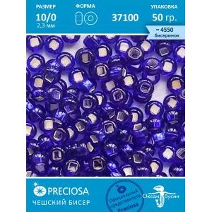 Чешский бисер прециоза 10/0 (2,3 мм), 37100— 50 г