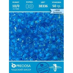 Чешский бисер 10/0-38336 синий 50 г
