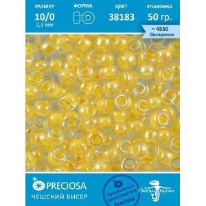 Чешский бисер 10/0-38183 желтый 50 г