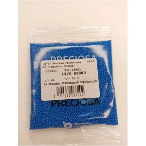 Чешский бисер 13/0-63080 голубой 50гр