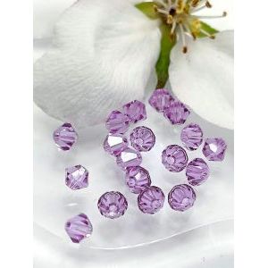 Хрустальные бусины-биконусы Swarovski, 4 мм, 20 шт