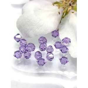 Хрустальные бусины-биконусы Swarovski, 4 мм, 20 шт
