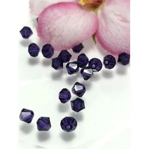 Хрустальные бусины-биконусы Swarovski, 4 мм, 20 шт