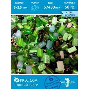 Чешский бисер облонг 3,5х5мм-50гр.