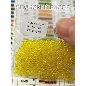 Японский бисер 10 г тохо 11/0 -Transparent-Rainbow Lemon
