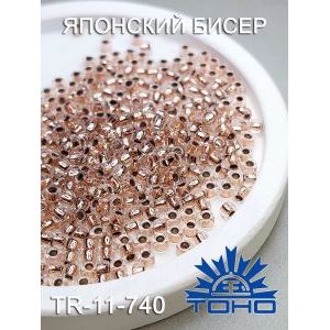 Японский бисер 10 г тохо 11/0 -Copper-Lined Crystal