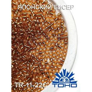 Японский бисер 10 г тохо 11/0 -Silver-Lined Topaz