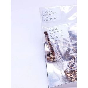 Японский бисер TOHO Кубы 3 мм-бронза