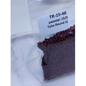 Японский бисер тохо 15/0-красно-коричневый TR-15-46