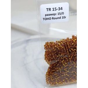 Японский бисер тохо 15/0-Smokey Topaz TR-15-34