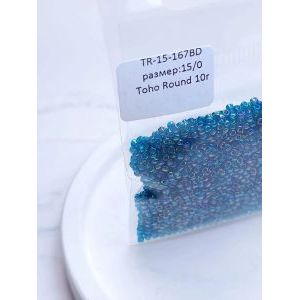 Японский бисер тохо 15/0-Бирюзовый TR-15-167BD