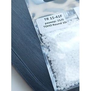 Японский бисер тохо 15/0-белый TR-15-41F