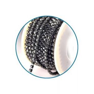 ая цепочка Black (SS6, 2 мм, серебро), 2 метра