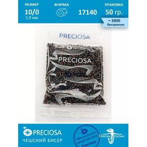 Чешский бисер, рубка -10/0 (1,9 мм) 17140 коричневый