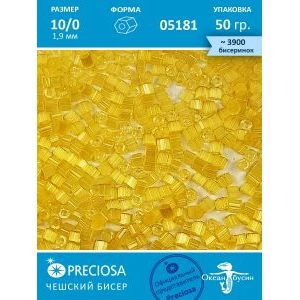 Чешский бисер, рубка -10/0 (1,9 мм) 05181 желтый