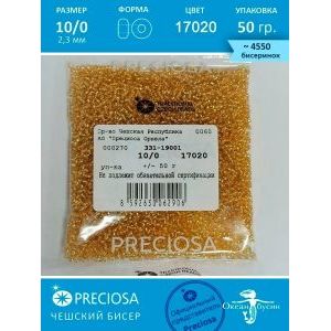 Чешский бисер прециоза 10/0 (2,3 мм), 17020 50 г