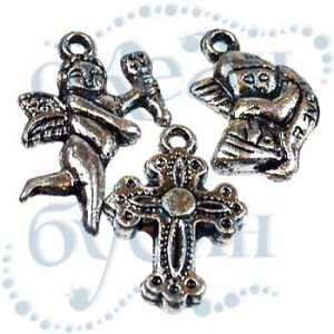 Подвеска металлизированная микс 2267 silver