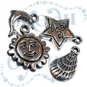 Подвеска металлизированная микс 2268 silver