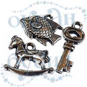 Подвеска металлизированная микс 2270 silver