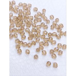 Бусины граненые стеклянные чешские 4 мм Fire Polished