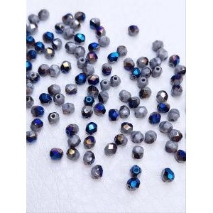 Бусины граненые стеклянные чешские 4 мм Fire Polished