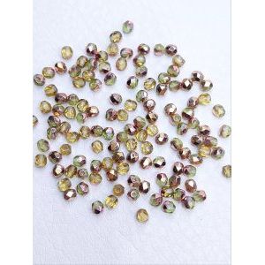Бусины граненые стеклянные чешские 4 мм Fire Polished