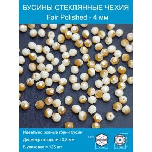 Бусины граненые стеклянные чешские 4 мм Fire Polished